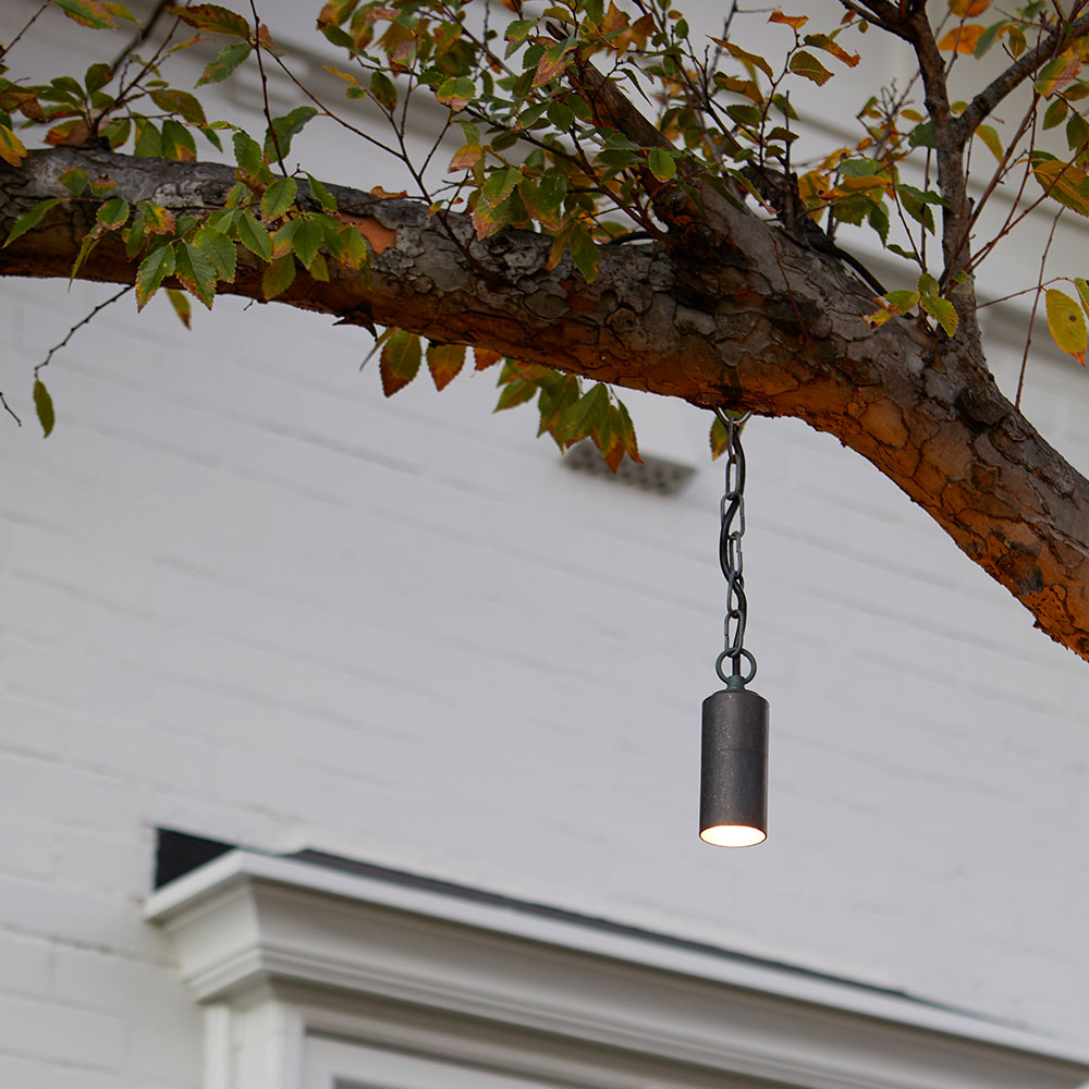 Gardens at night hanging light 5 bronze