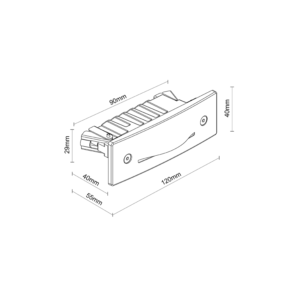 STEP LIGHT LINEAR RECESSED 120