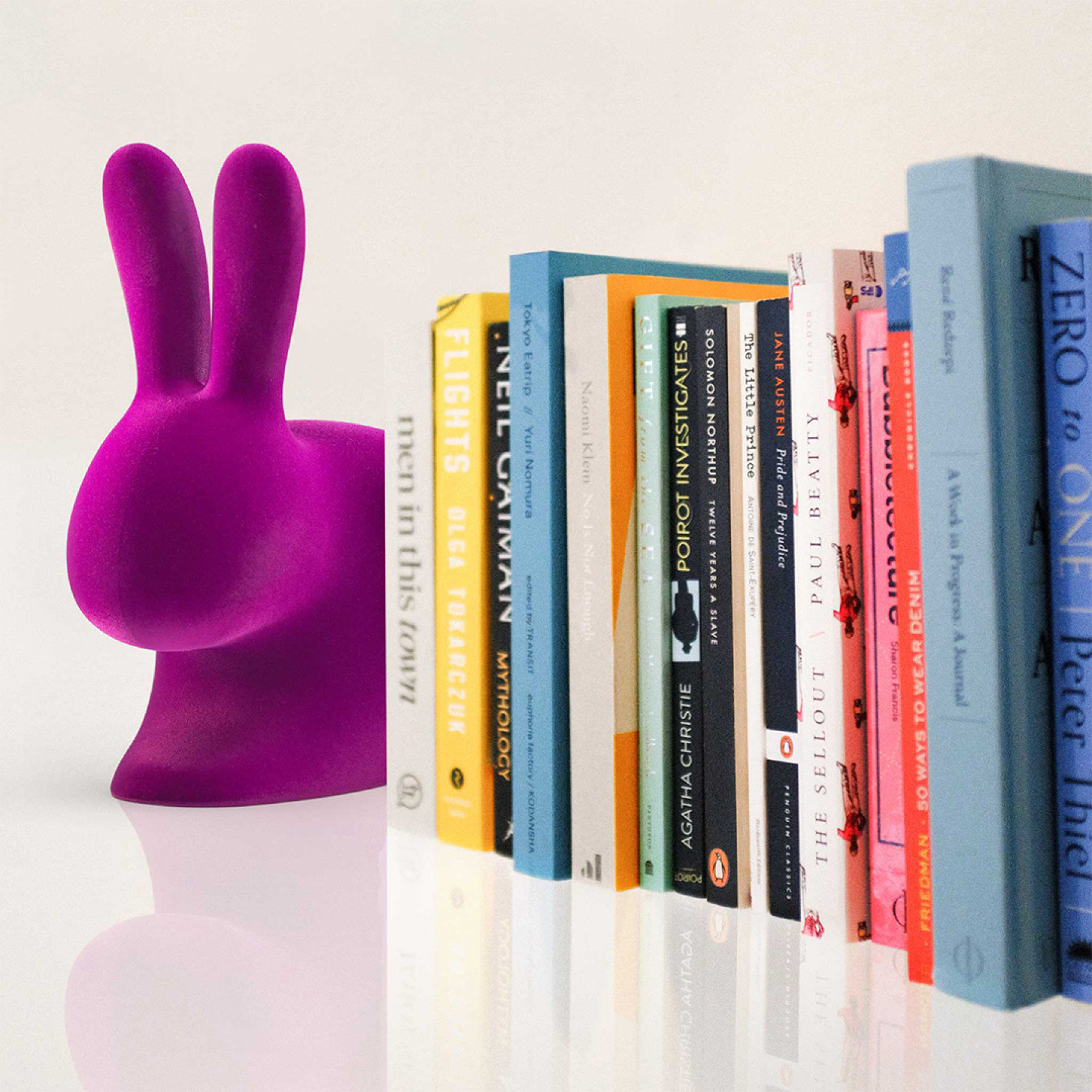 Rabbit XS Bookend Velvet Finish