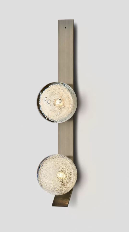 FIZI WALL SCONCE DOUBLE BALL WITH KICK