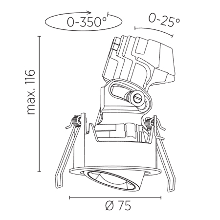 OIKO PRO ADJUSTABLE RECESSED