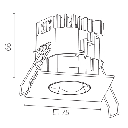 OIKO PRO SQUARE RECESSED